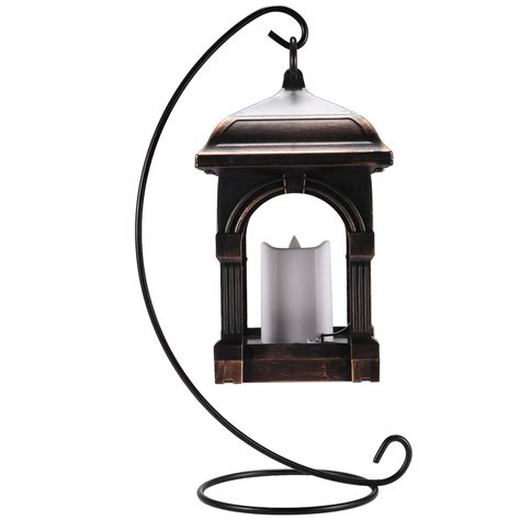 Solar Lantern, Solar Yard Lights, Flameless Candle Lantern for Patio Decor - Walmart.com