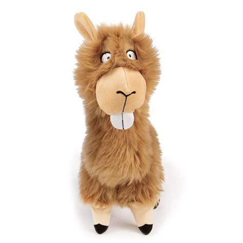 goDog Bucktooth Hairy Llama Plush Dog Toy - T... | BaxterBoo