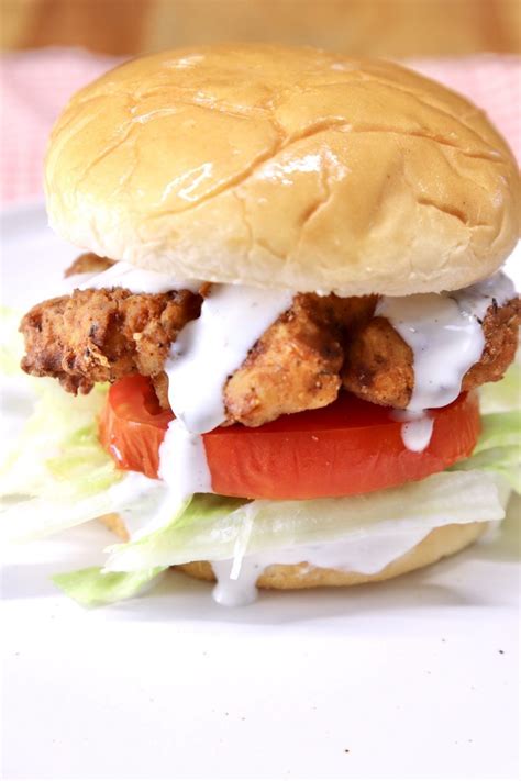 Crispy Chicken Sandwich - Miss in the Kitchen