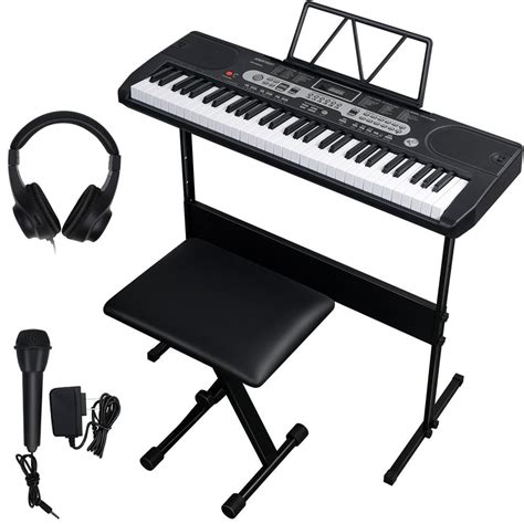 Piano Keyboard Set SKONYON 61Key Digital Electric Piano Keyboard Electronic Keyboard for ...