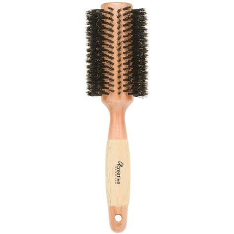 Eco-Friendly Boar Bristle Round Hair Brush – Creative Professional Hair ...