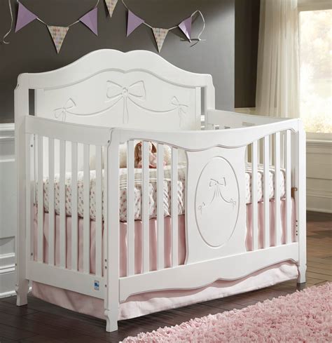 Storkcraft 04587-151 Princess Fixed Side Convertible Crib in White