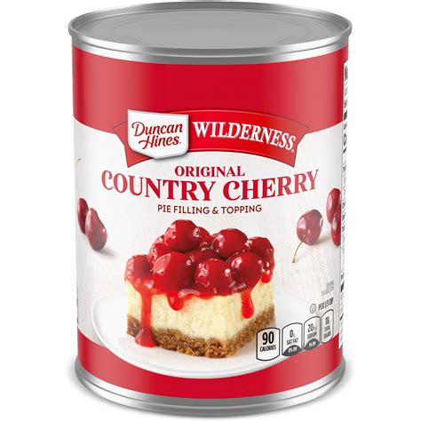 Duncan Hines, Wilderness Original Country Pie Filling and Topping, Cherry, 21 oz - Walmart.com ...