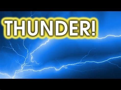 Thunder & Lightning Sound Effects [High Quality] | Lightning sound, Thunder and lightning, Storm ...