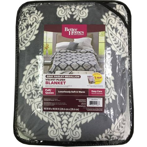 Better Homes & Gardens Velvet Plush Blanket, 1 Each - Walmart.com - Walmart.com