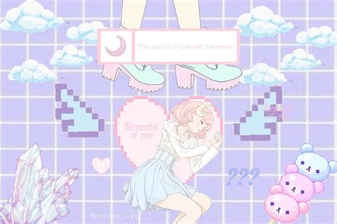 freetoedit pastel wallpaper anime background desktopwal... | Cute ...