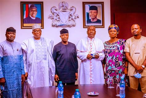 Ex-Bauchi Governor Mohammed, Methodist Church Delegation, Brief Osinbajo On Prelate-Elect's ...