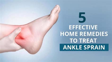 5 Effective Home Remedies to Treat Ankle Sprain