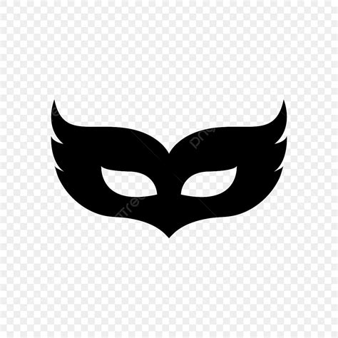 Carnival Mask Silhouette PNG Free, Black Party Carnival Mask, Carnival Mask, Party Mask, Props ...