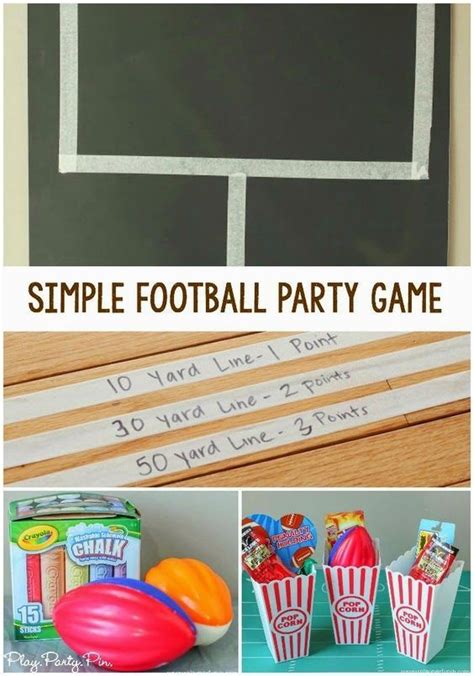 Easy Super Bowl Party Game | Superbowl party games, Football birthday ...