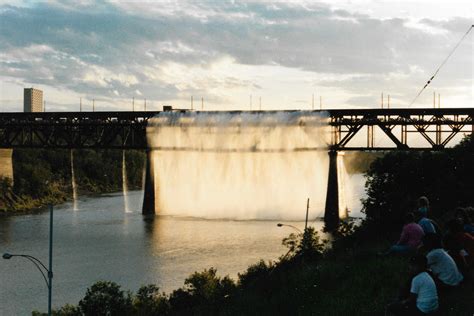 The Great Divide Waterfall on the High Level Bridge (photo taken by my ...