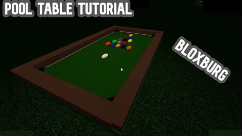 How To Build A Pool Table in Bloxburg!! (Roblox) - YouTube