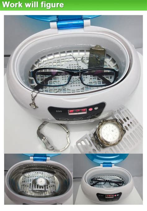 Professional Plastic Sonic Denture Cleaner , Ultrasonic Watch Cleaning Machine