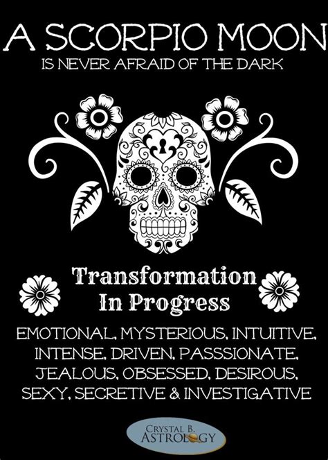 A Scorpio Moon, ruled by Pluto, brings their emotions to a dark place because Scorpio is all ...