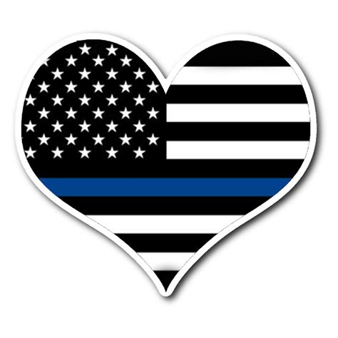 Thin Blue Line Car Decals and Stickers for Police and Law Enforcement ...