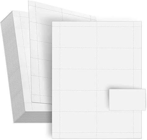 Amazon.com : 1000 Pieces Printable Business Cards, Perforated Card Stock Paper for Inkjet and ...