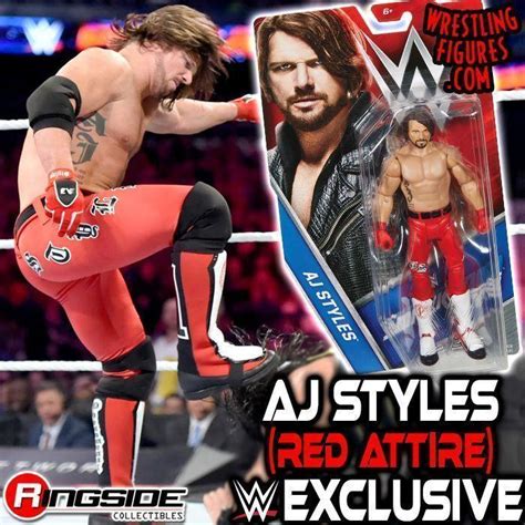 MATTEL WWE AJ STYLES (RED ATTIRE) EXCLUSIVE NEW IN-STOCK! NEW IMAGES ...