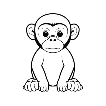 Monkey Drawing PNG Transparent Images Free Download | Vector Files ...