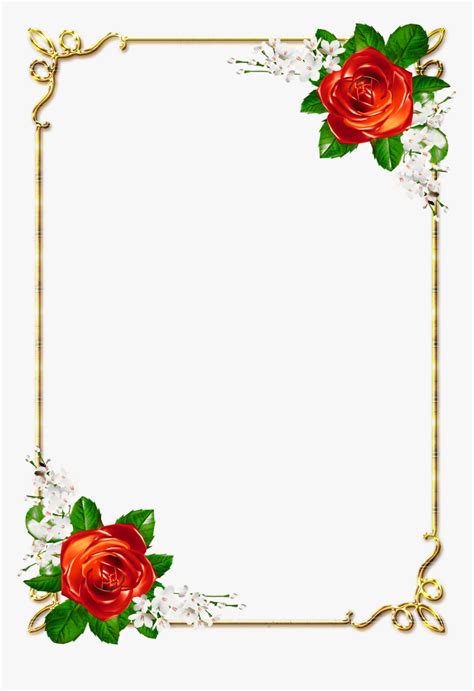 Flower Page Border Png, Transparent Png is free transparent png image. To explore more similar ...