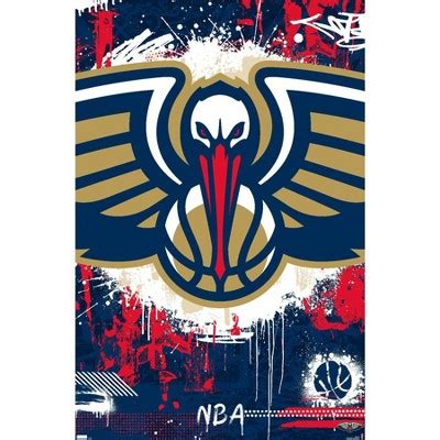 Trends International Nba New Orleans Pelicans - Maximalist Logo 23 ...