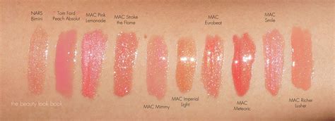 MAC Look in a Box All About Coral | Mac lipgloss swatches, Lipgloss ...