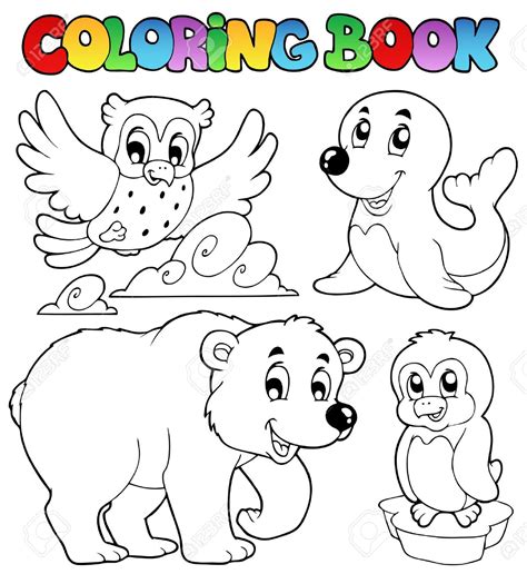 Cute Winter Animal Coloring Pages