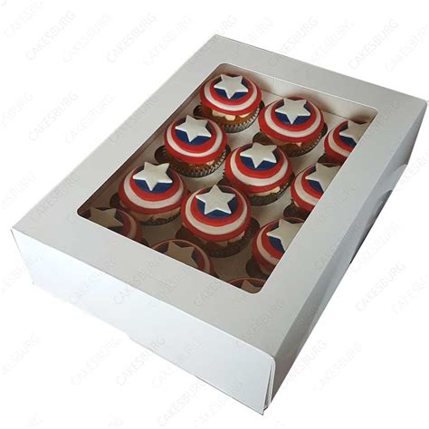 Captain America Shield Cake with 12 Cupcakes – CAKESBURG Online Premium Cake Shop