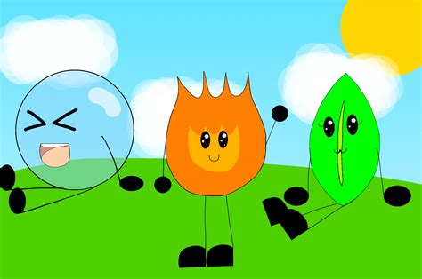 Firey, bubble and leafy (WARNING! Cute) | Cartoon, Pikachu, Cute