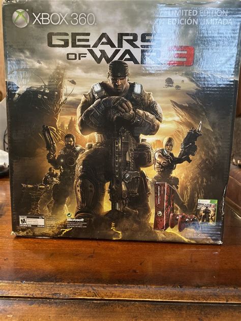 Xbox 360 S Gears of War 3 Console Limited Edition 320GB 2 Controllers SEALED NEW 885370325348 | eBay