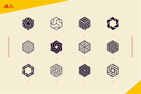 96 Abstract logo marks & geometric shapes collection on Behance