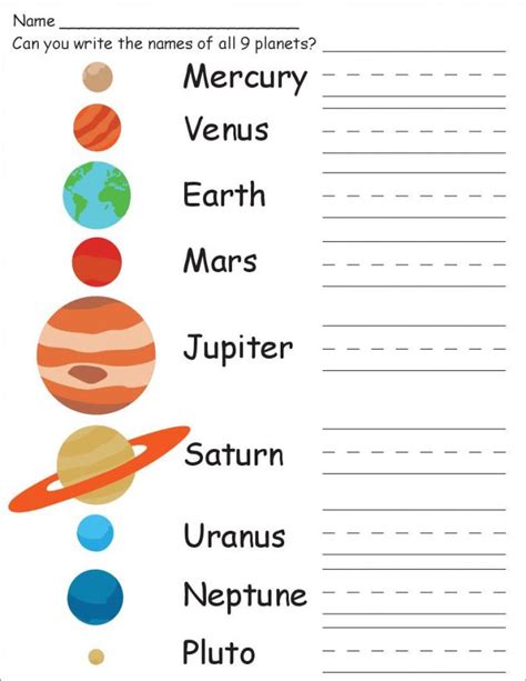 Outer Space Worksheets For 2nd Grade ~ Nursery Maths Worksheet