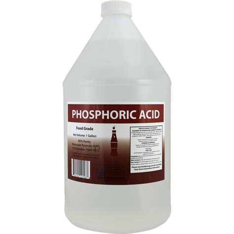 1 Gallon 85% Food Grade Phosphoric Acid Rust Remover Clean Etch Metal ...