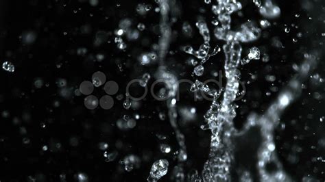 Water Splash And Drops, Slow Motion. Stock Footage - YouTube