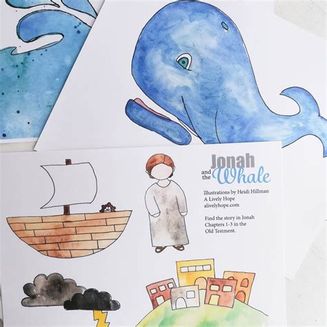 Jonah and the Whale Paper Play Set (free Printable!) | a lively hope