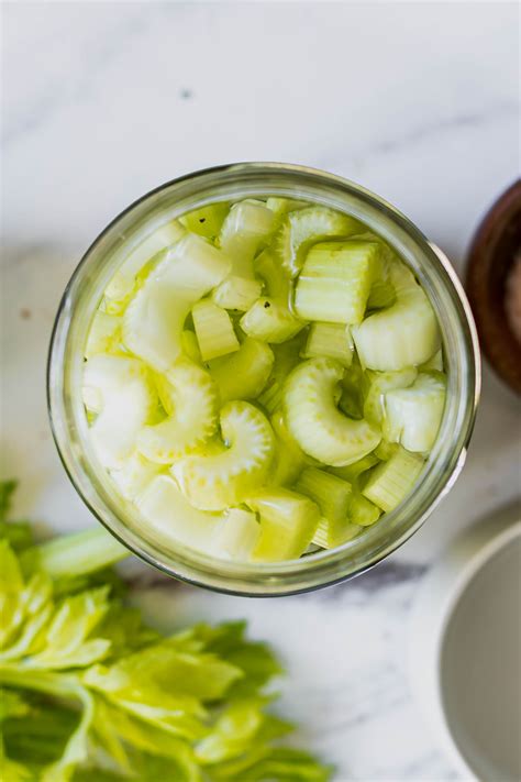 Quick Pickled Celery ⋆ Easy Refrigerator Pickled Celery Slices!