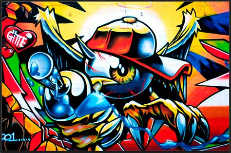 Graffiti art wallpaper: the warrior | Urban Art Wallpaper