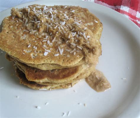 Toasted Coconut Pancakes with Toasted Coconut Sauce | Lisa's Kitchen | Vegetarian Recipes ...