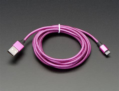 Pink and Purple Braided USB A to Micro B Cable - 2 meter l… | Flickr