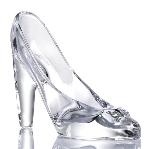 Buy Cinderella Glass Slipper Crystal High Heels Shoes Figurine Ornaments for Girls Coming-of-Age ...