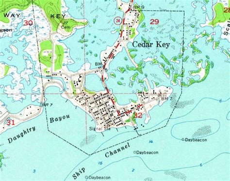 Cedar Key Map Florida - Wanda Joscelin