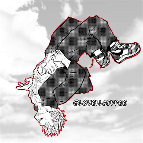 I drew the beautiful boy gojo floating majestically : r/JuJutsuKaisen