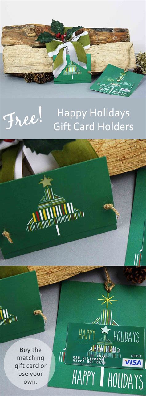 {Free Printable} Happy Holidays Gift Card Holder | GiftCards.com ...