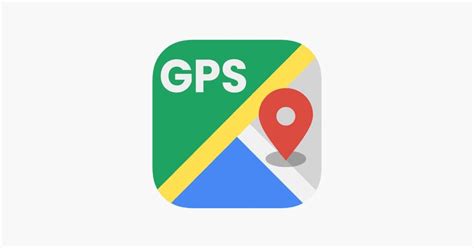 the gps app logo with a map and location pin on it's left side