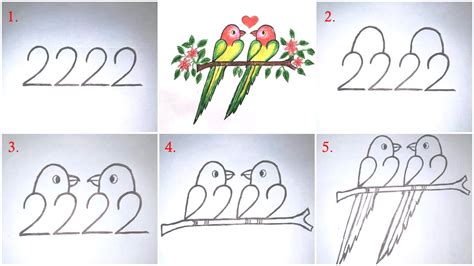 Parrot Drawing For Kids Step By Step