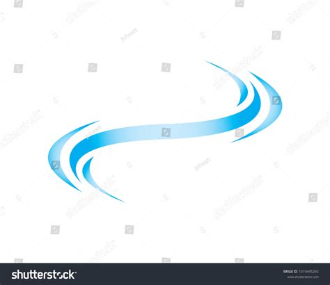 Wave Vector Logo Icon Template Stock Vector (Royalty Free) 1019445292