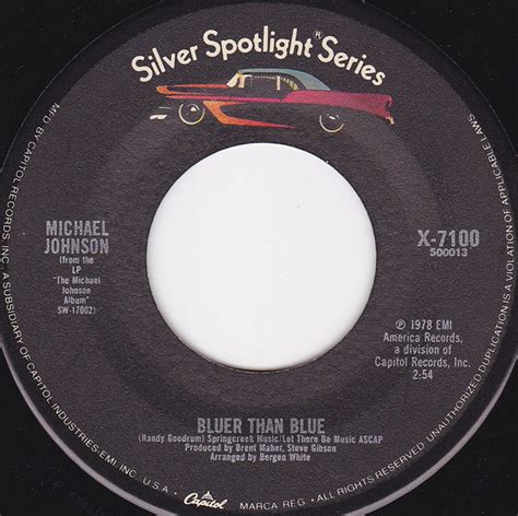 Michael Johnson - Bluer Than Blue (Vinyl) | Discogs