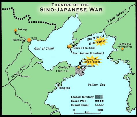 The Sino-Japanese War, 1894-95 | Japanese, War, Map