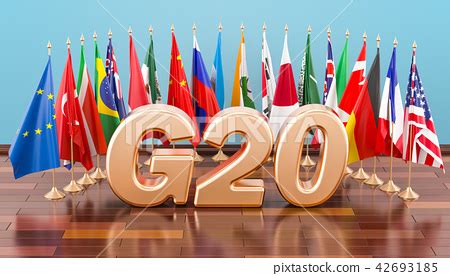 G20 meeting concept, flags of all members G20 - 스톡일러스트 [42693185] - PIXTA