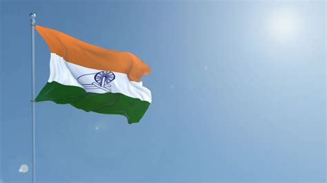 swaraj flag officially adopted by indian Stock Footage Video (100% ...