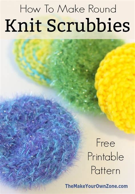 Round Knit Scrubby Pattern. The Red Heart Scrubby Sparkle yarn works great for knitting th ...